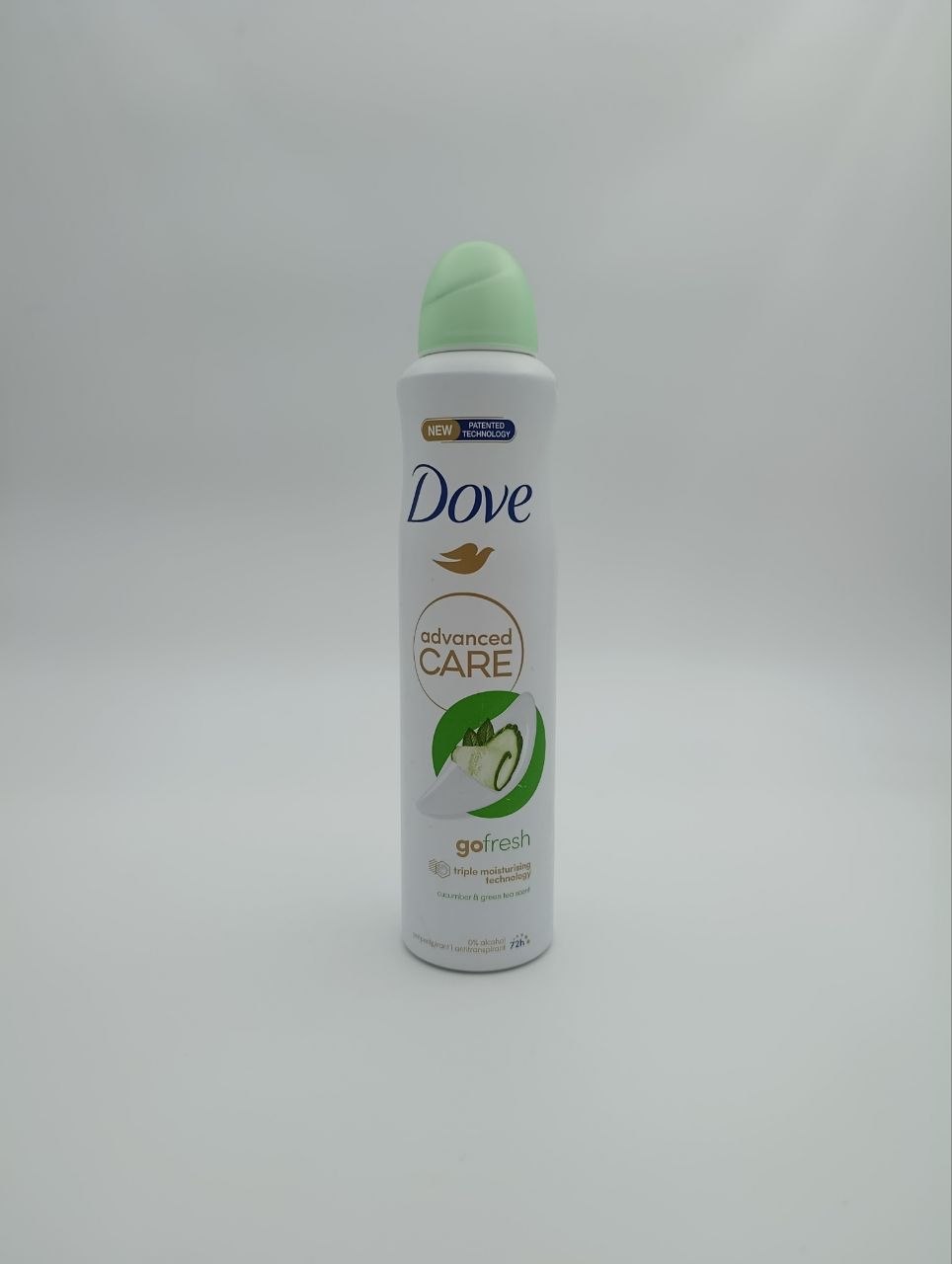 اسپری ضد تعریق داو (Dove) مدل Go Fresh با رایحه خیار و چای سبز ماندگاری ۷۲ ساعته